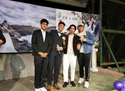 董子浩情定翁克堯胞妹完成婚禮　積極找新東家「想打給女兒看」