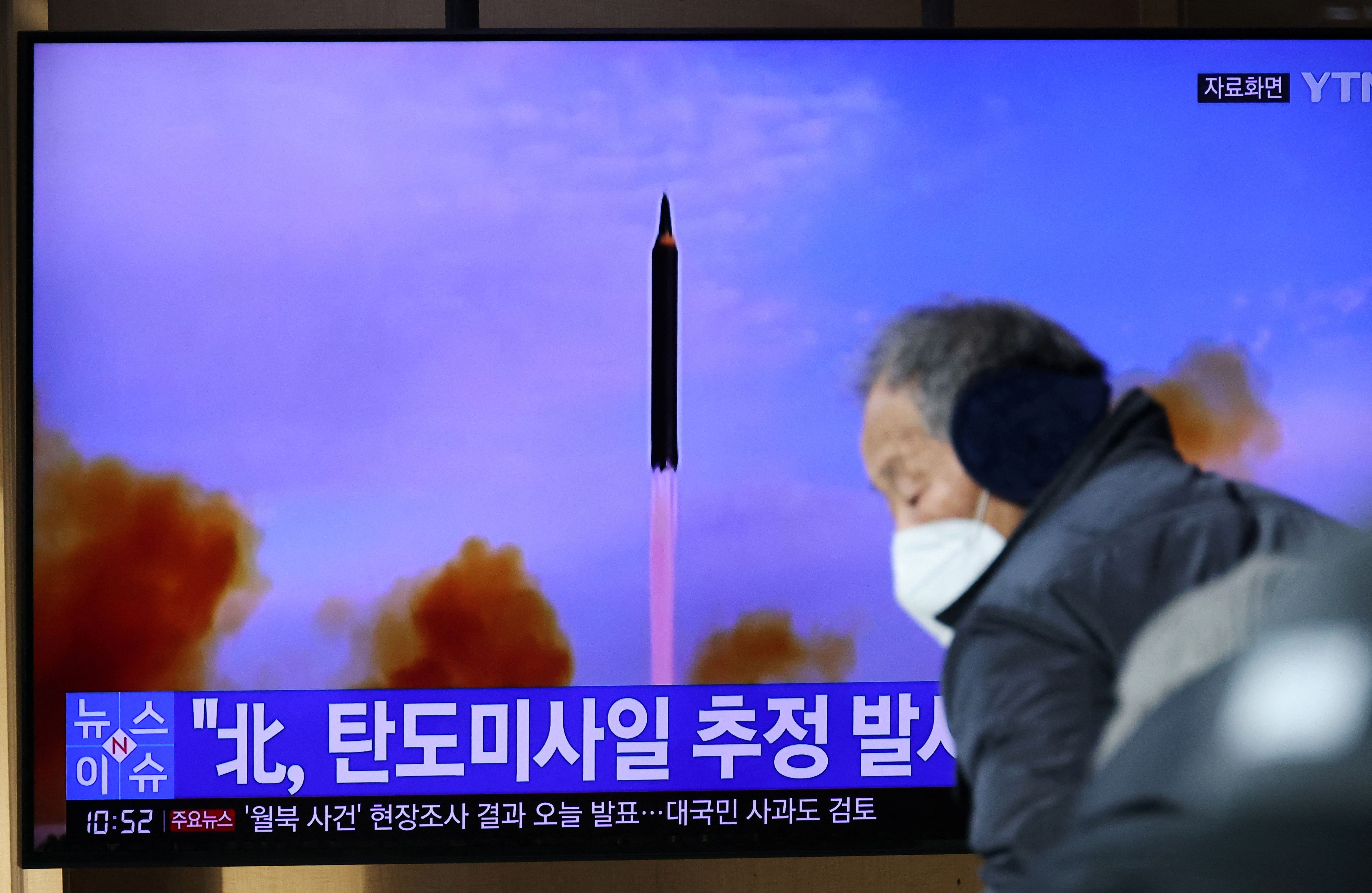 ▲▼ 北韓1月5日試射導彈。（圖／路透）