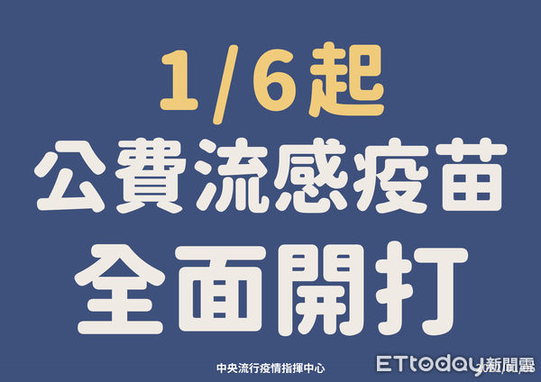 ▲▼公費流感疫苗全面開打。（圖／指揮中心提供）