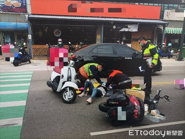 ▲▼金門外送員車禍。（圖／記者林名揚翻攝）