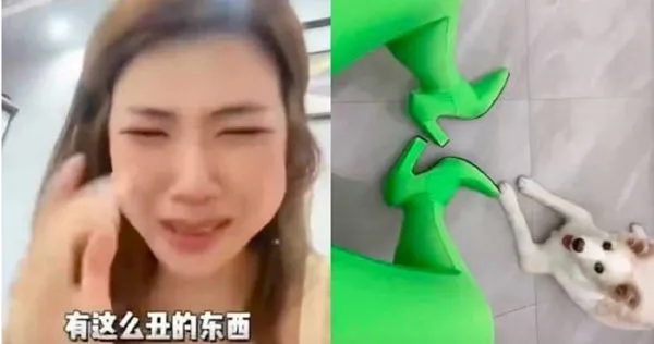 一名年輕女生收到男友送的禮物，打開後卻崩潰爆哭。（圖／翻攝bilibili）