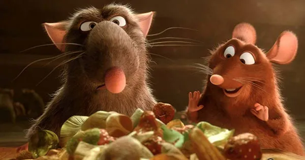 動畫電影《料理鼠王》讓不少人印象深刻，但若發生在現實就不太好了，近日大陸五星飯店就有客人用餐時，驚見一隻老鼠跑上餐桌。（圖／《料理鼠王》劇照）
