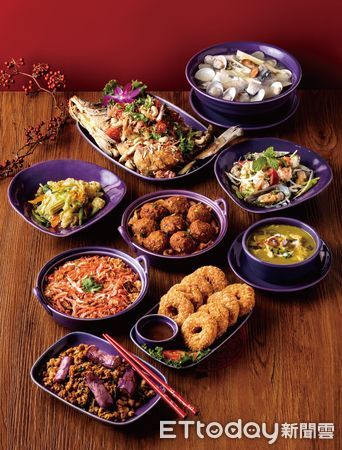 ▲NARA Thai Cuisine推出2022年除夕外帶限定的8菜1湯「泰式年菜慶豐年」年菜。（圖／金田餐飲提供）