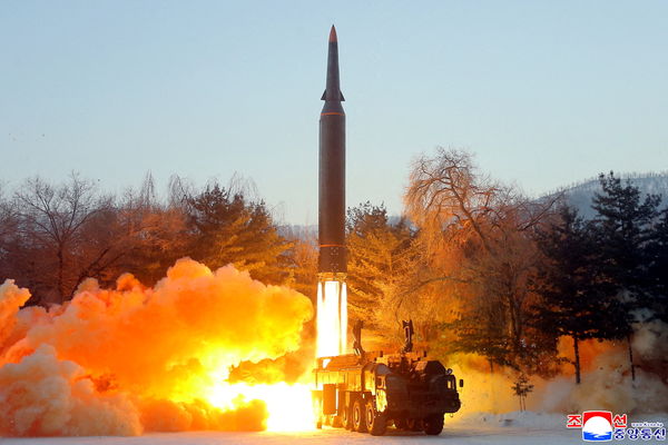 ▲今年1月5日，北韓試射一枚極音速導彈。 (圖／路透）