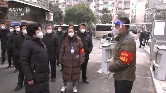 ▲▼孫春蘭仍在陝西指導防疫　要求增加120電話接線員。（圖／CCTV）
