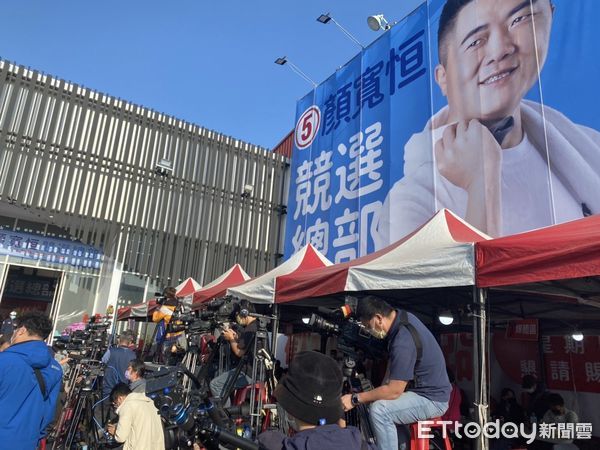 ▲▼台中中二選區立委補選，顏寬恒競選總部。（圖／記者白珈陽攝）