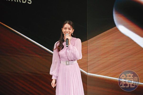 去年金馬頒獎典禮，宋芸樺為主演的《月老》擔任引言人。