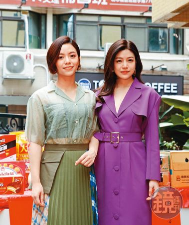 將事業移回台灣後宋芸樺（左）戲約不斷，去年本要與陳妍希（右）合演劇集《人浮於愛》，但因疫情已停工，復拍無期。
