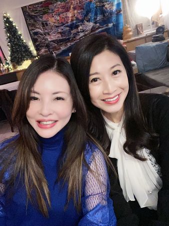 ▲▼何如芸同框胡晴雯。（圖／翻攝自臉書／何如芸）