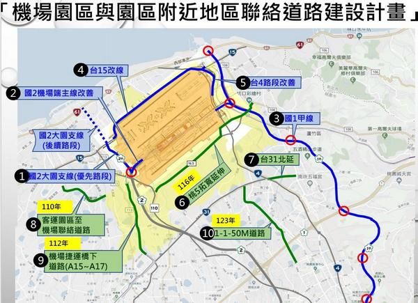 ▲配合桃機擴建，台15、台4線改線工程開工。（圖／交通局提供）