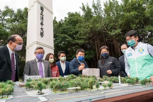 ▲光復路綠門戶開工，由國家文藝獎得主建築師黃聲遠操刀。（圖／新竹市政府提供）