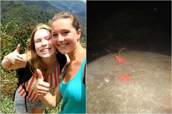 ▲▼ 荷蘭女大生克里絲（Kris Kremers）及莉桑（Lisanne Froon）在巴拿馬雨林裡失蹤，生前拍下奇怪照片。（圖／翻攝推特@MyFavMurder、@theunsolvable_）