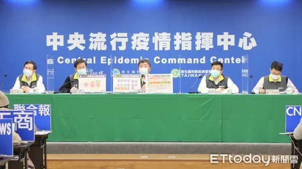 ▲▼中央流行疫情指揮中心發言人莊人祥、專家諮詢小組召集人張上淳、 指揮官陳時中、疫情監測組組長周志浩、醫療應變組副組長羅一鈞。（圖／指揮中心提供）