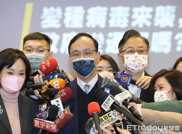 ▲朱立倫出席「後疫情下的策略論壇」。（圖／記者屠惠剛攝）