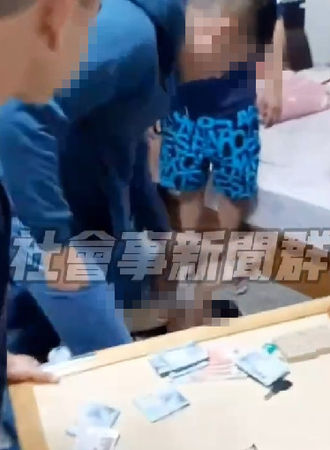 ▲台南市警善化分局網路巡邏時發現有人發布「男子疑似詐賭遭毆打」影片。（圖／翻攝自社會事新聞群，下同）