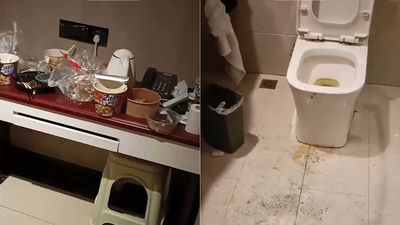 貴州男住飯店一個多月「沒出過門」　清潔工打開房門驚見3座「發臭垃圾山」