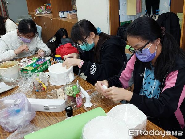 ▲嘉南藥理大學嬰幼兒保育系14日展出「理想幼兒園設計」創意成果。（圖／記者林悅翻攝，下同）