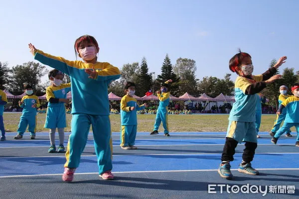 ▲富山實小舉辦校慶運動會暨運動場啟用典禮。（圖／記者楊漢聲翻攝）