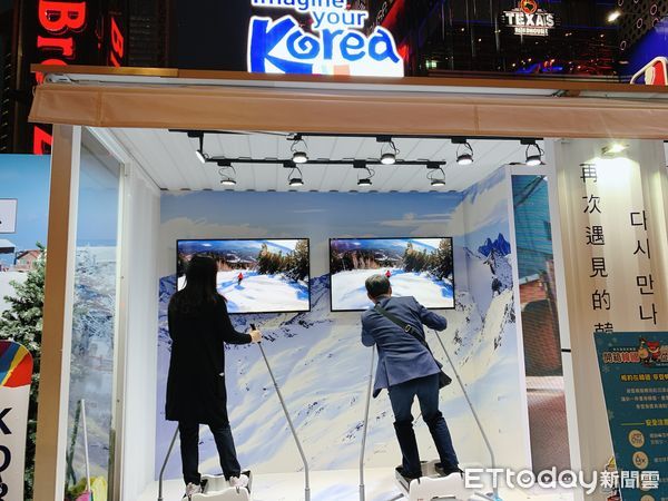 ▲▼韓國觀光公社於微風松高打造滑雪場景。（圖／記者蔡玟君攝）