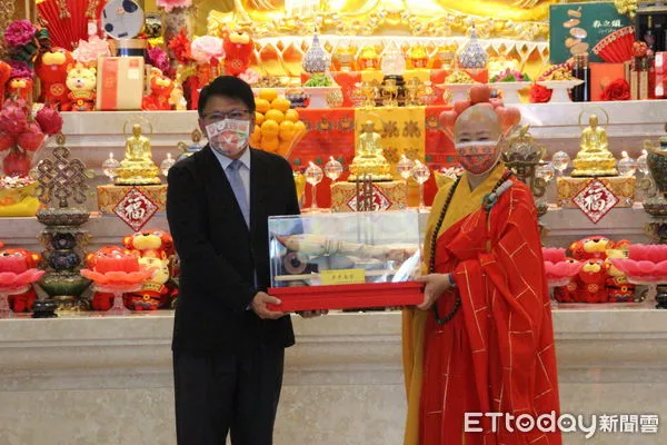 ▲屏東縣政府與縣境內各宗教團體「以愛為名 迎春祈福」聯合祈福活動。妙光寺登場             。（圖／記者陳崑福翻攝，下同）