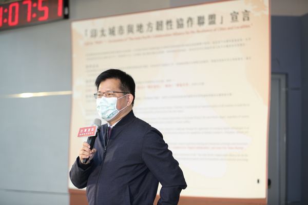 ▲▼前交通部長林佳龍16日成立「台灣消防發展與交流協會」。（圖／林佳龍辦公室提供）