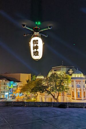 ▲「火神護祐、平安祈福點燈儀式」，十分盛大。（Taiwan Drone 100提供）