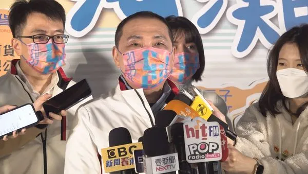 侯友宜出席「新北揪企業 海灘新淨界」啟動記者會▼。（圖／記者許靖騏攝）