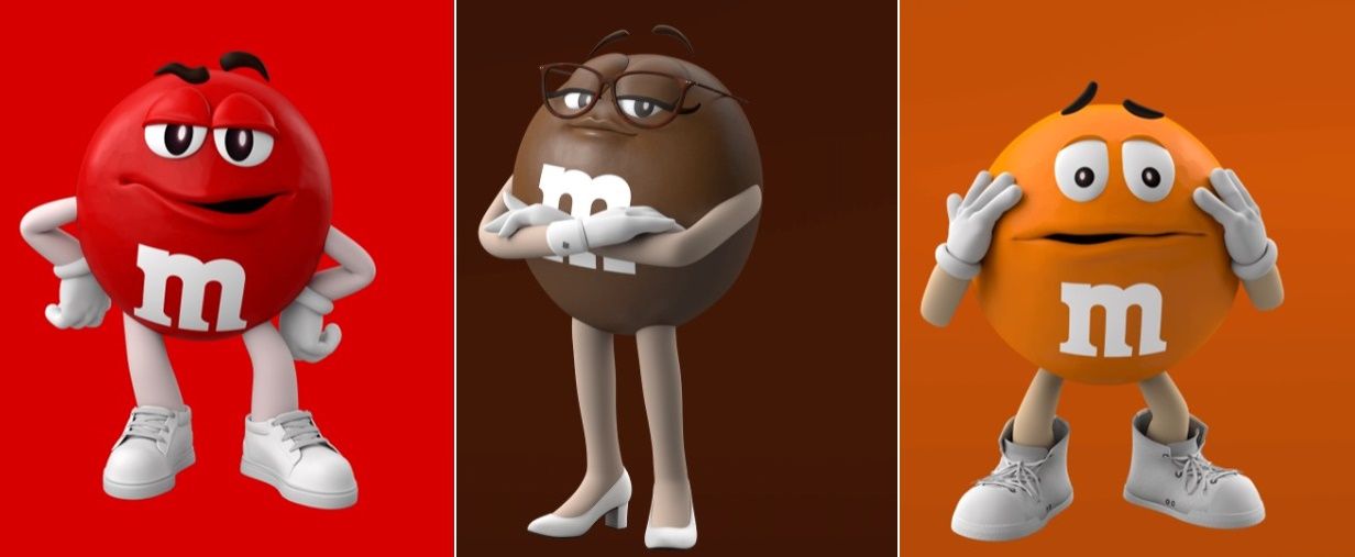 ▲▼M&M’s將巧克力角色改造。（圖／翻攝自M&M’s官網）