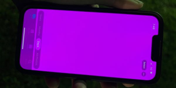 ▲iPhone 13用戶反映手機變成一片粉紅色。（圖／取自9to5mac）