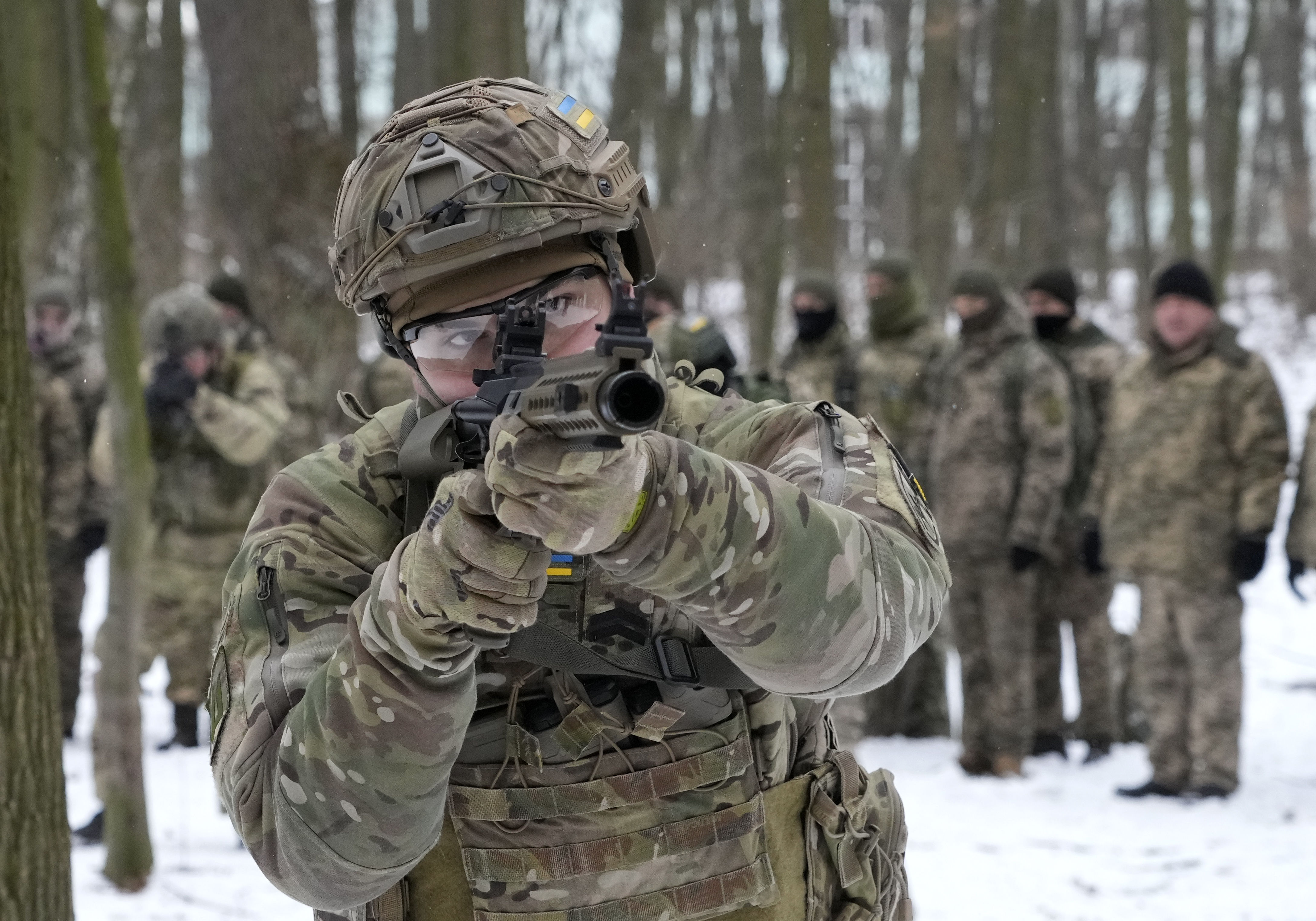 ▲▼烏克蘭國土防衛軍、烏克蘭陸軍預備隊、Kyiv Territorial Defence Unit。（圖／達志影像／美聯社）