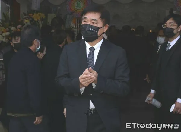 ▲▼郝龍斌出席龐建國公祭受訪。（圖／記者黃克翔攝）