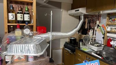 好想在家烤肉！日男DIY改造排風管　在家「無油煙烤肉」引網讚嘆