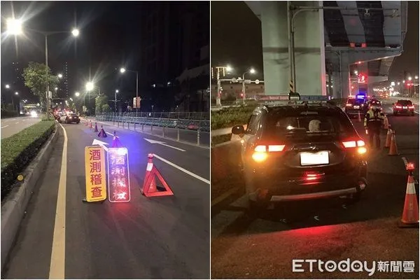▲▼新北警酒駕取締。（圖／記者陳雕文翻攝）