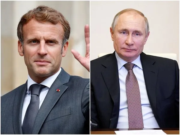 ▲▼俄國總統普丁和法國總統馬克宏31日通電商討烏克蘭情勢與歐洲安全問題。（組圖／路透）