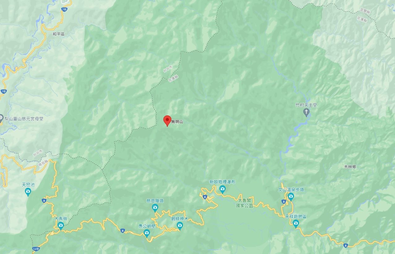 ▲▼無明山。（圖／翻攝Google Maps）