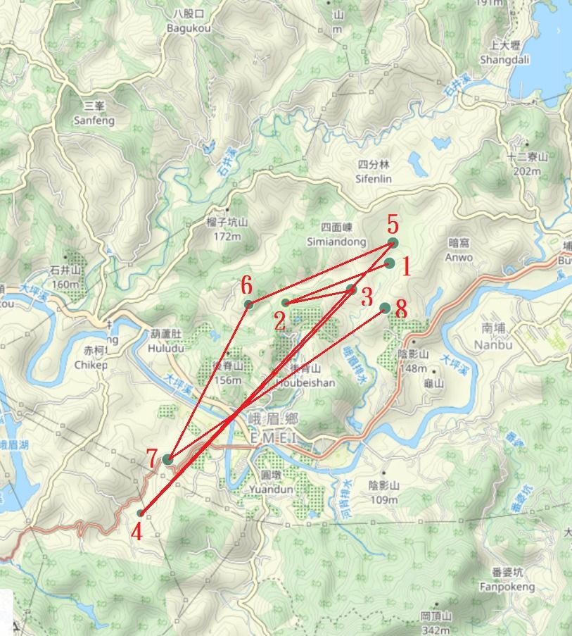 ▲▼新竹8起地震震央分布。（圖／翻攝鄭明典臉書）