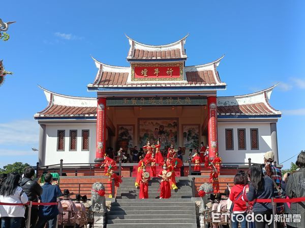 ▲台南市鹿耳門天后宮台灣年活動，大年初四「迎喜神」熱鬧登場。（圖／記者林悅翻攝，下同）