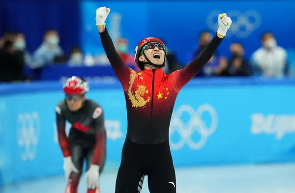 ▲▼中國隊在5日的「短道競速滑冰2,000公尺混合團體接力賽」。（圖／路透）