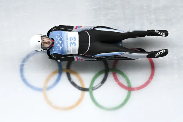 ▲▼  北京冬奧雪橇女將林欣蓉順利完賽           。（圖／中華奧會）
