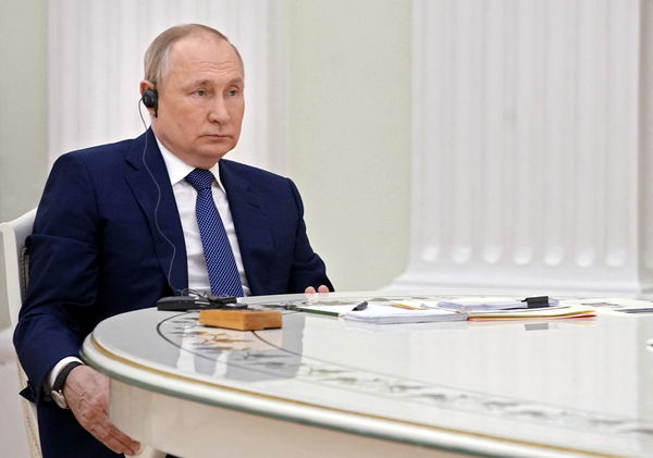 ▲▼俄羅斯總統普丁（Vladimir Putin）7日與法國總統馬克宏進行長達5個半小時的會談，並出席會後記者會。（圖／路透）