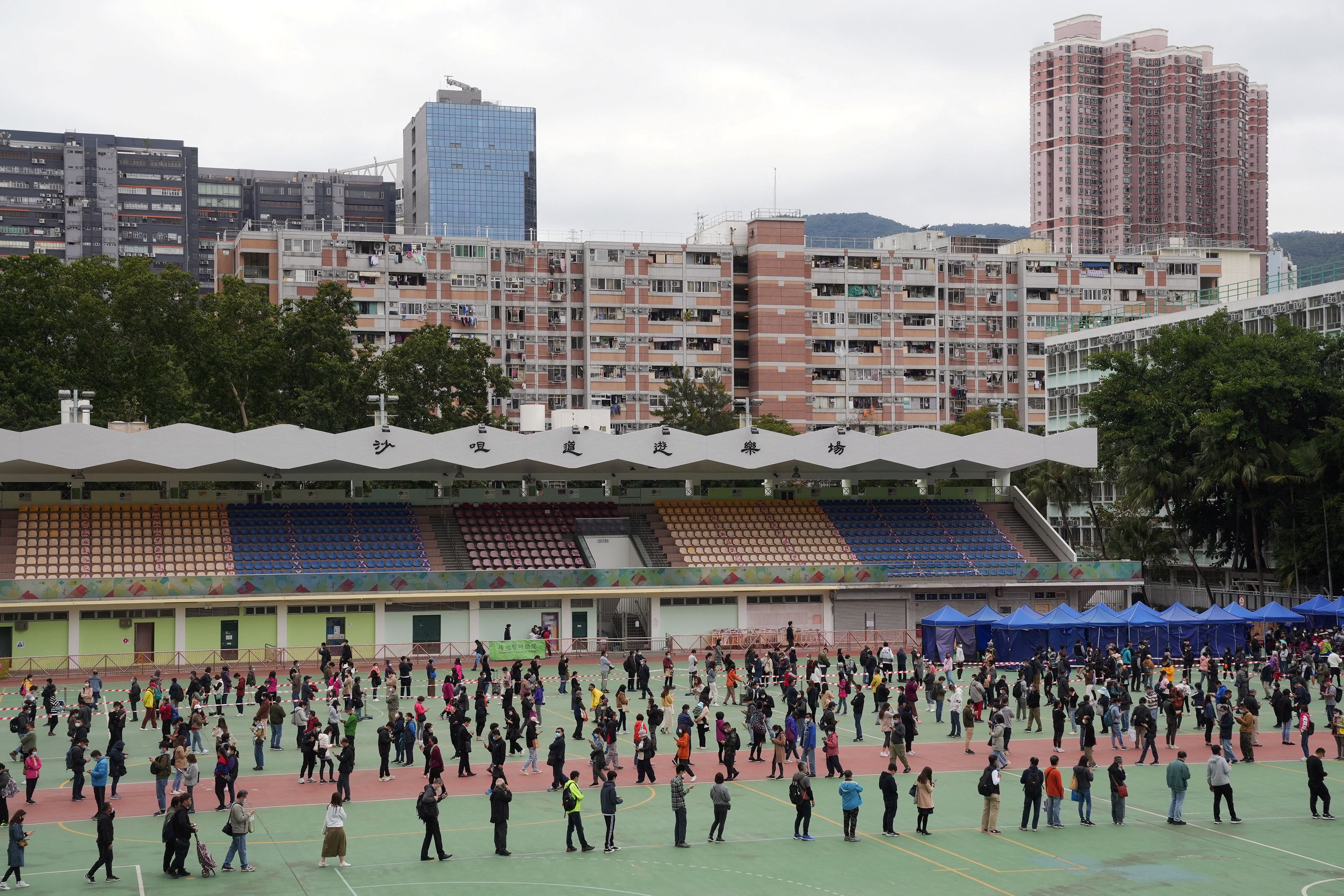 ▲▼新冠疫情,香港疫情,檢測。（圖／路透）