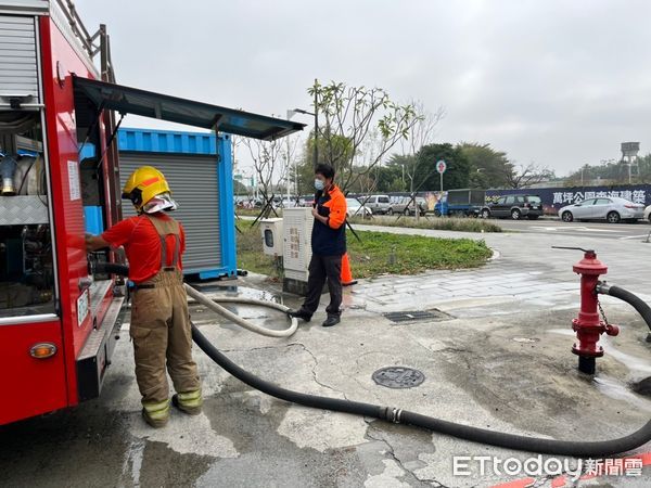 ▲台南市消防局第五大隊，辦理基本救災能力測驗暨CCIO救災指揮訓練課程，藉以強化消防人員火災搶救能力。（圖／記者林悅翻攝，下同）