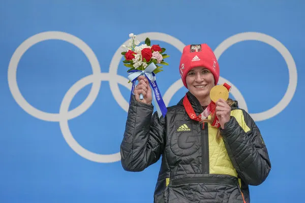 ▲▼ 德國女子單人雪橇金牌得主蓋森伯格（Natalie Geisenberger）            。（圖／達志影像／美聯社）