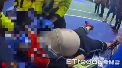 阿伯出事了！打籃球突昏迷摔地　警消CPR救命…醫院躺11天康復