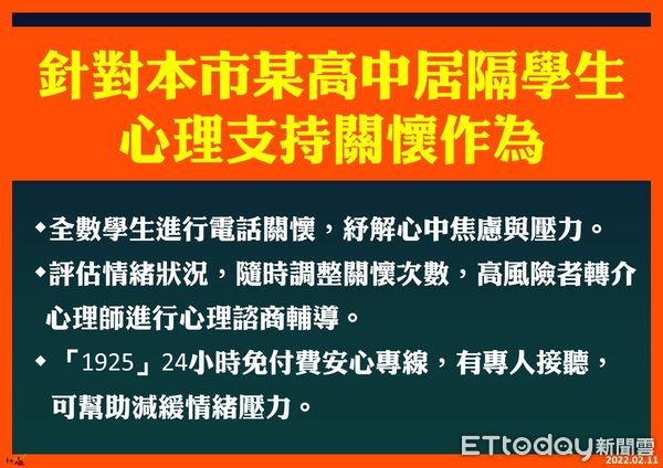 ▲台南市長黃偉哲指出，確診個案匡列居家隔離、自我健康監測人，接觸者跟他的家屬跟家人跟朋友，總共有210位也都請他們來做快篩，目前為止都陰性。（圖／記者林悅翻攝，下同）