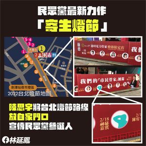 林延鳳批民眾黨「寄生燈會」打選戰：最會寄生在公家資源裡