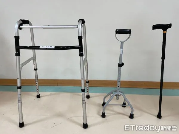 ▲輪椅、助行器及拐杖是常見的行動輔具。（圖／台中榮總埔里分院提供）