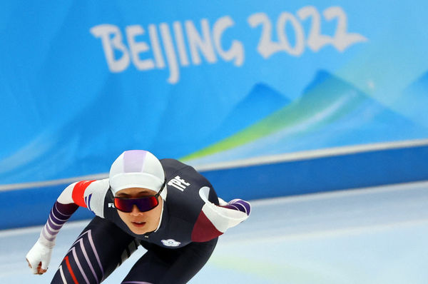 ▲▼ 台灣競速滑冰好手黃郁婷出賽北京冬奧500公尺            。（圖／路透）