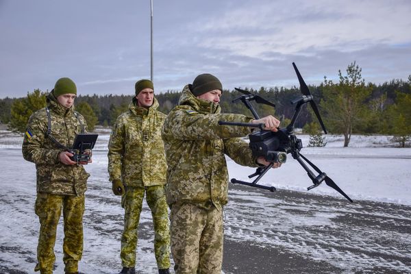 ▲▼烏克蘭邊境管制人員為備戰訓練。（圖／翻攝自Facebook／烏克蘭國家邊防局）