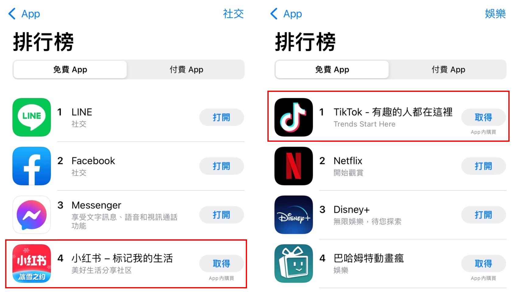 ▲Google Play、App Store熱門App排行。（圖／記者廖婕妤攝）